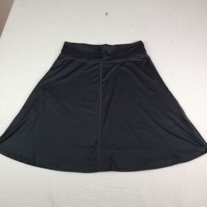 Carve Designs Women's XL Black Modest Flowy A Line Below Knee Modest Black